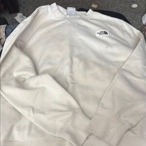 The North Face Men's Off-White Crewneck Sweater